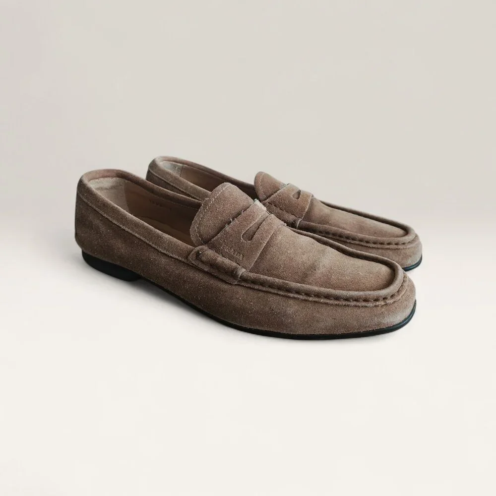 PRADA Men's Suede Driving Shoes
